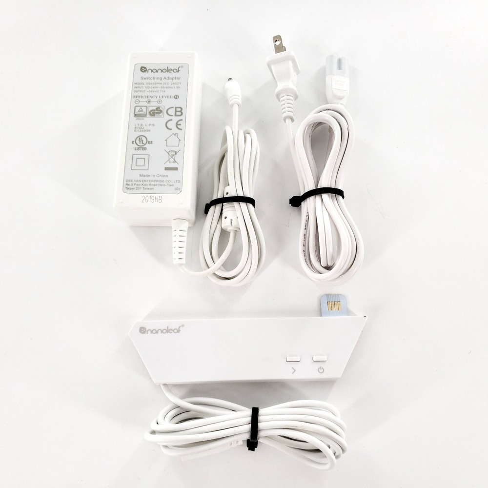 Original Nanoleaf Aurora One NL22-0003TW Light Panel Controller & Adapter Tested